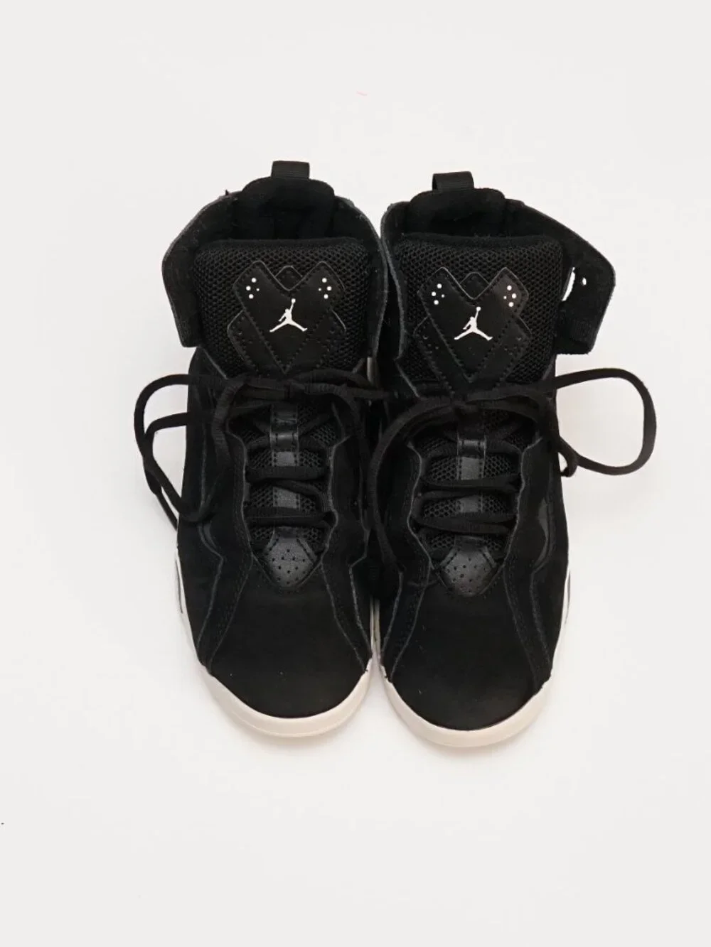 Jordan True Flight Youth Size 3Y – Black/Gray Lace Up High Top Shoes